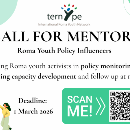 CALL FOR MENTORS – Roma Youth Policy Influencers – Policy Monitoring Phase